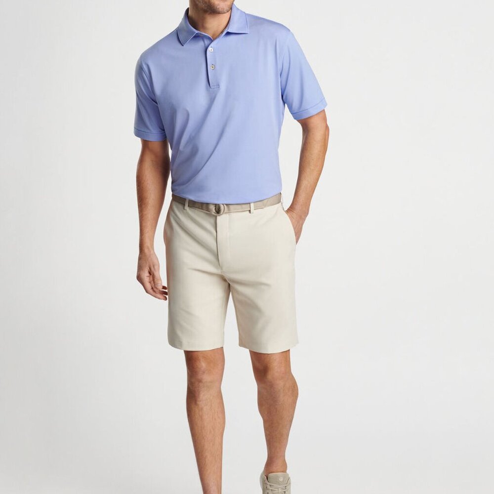 Peter Millar Men's Crown Sport Salem Performance Shorts Stone Size 42